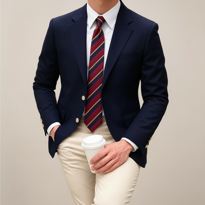 Herre Blazer Forårs Tailored Fit Letvægt | Ragnor