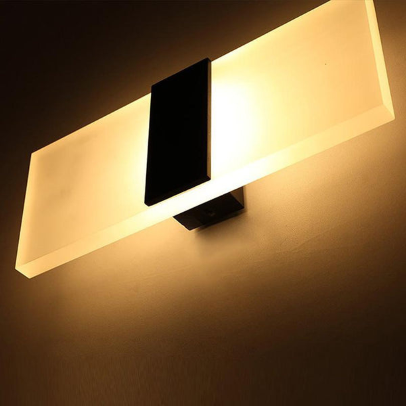 LED Væglampe Rektangulær Aluminium Indendørs | GlowFrame