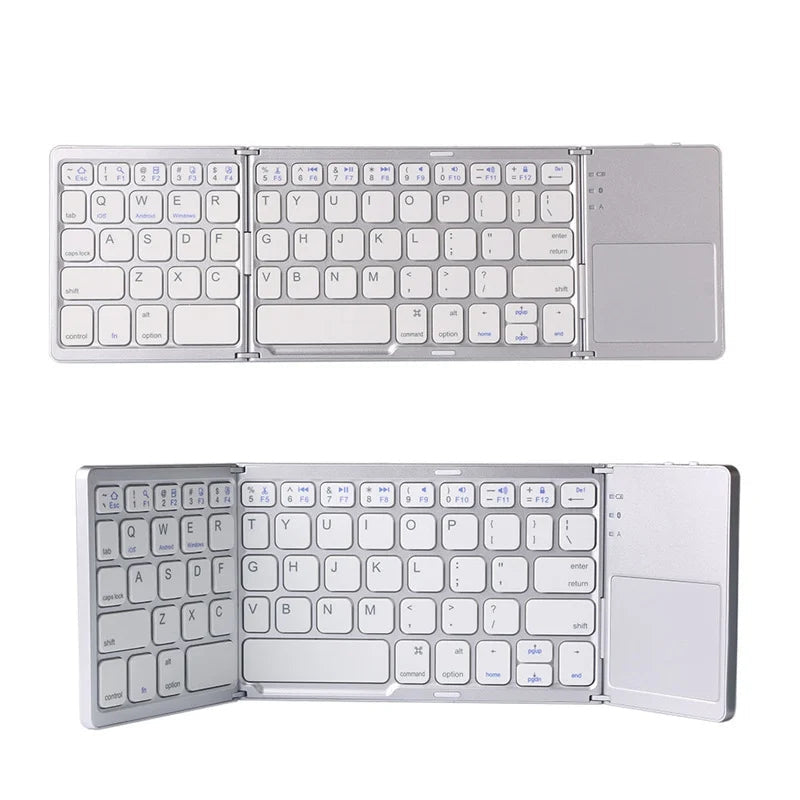 Foldbart Tastatur Bluetooth Touchpad Mobil Brug | Rovano