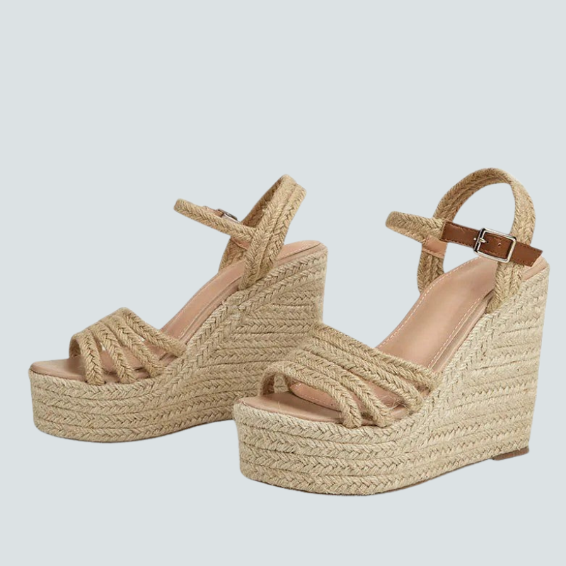 Sandaler Kilehæl Justerbar Komfort | Viresta