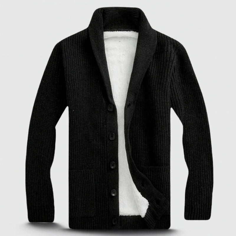 Velric Dane Langærmet Herre Cardigan Med V-Hals Knaplukning Casual