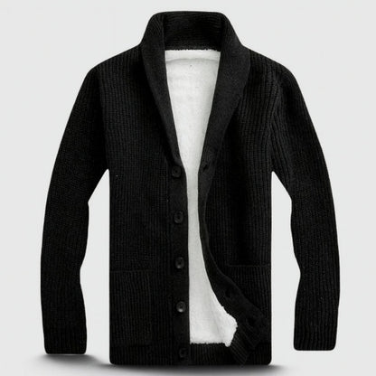 Velric Dane Langærmet Herre Cardigan Med V-Hals Knaplukning Casual