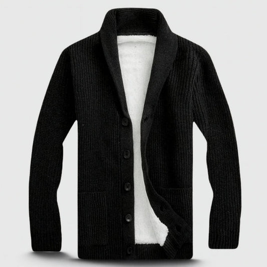 Velric Dane Langærmet Herre Cardigan Med V-Hals Knaplukning Casual