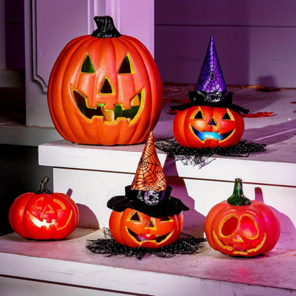 Græskar Dekorationssæt LED Batteridrevet Halloween | GlowPumpkin