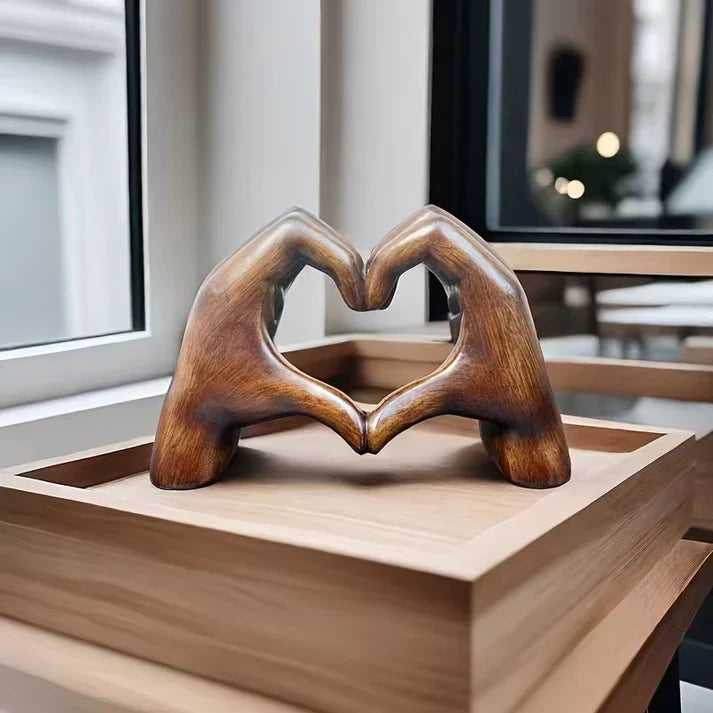 Hjerte Ornament Moderne Trædekoration | Amorza