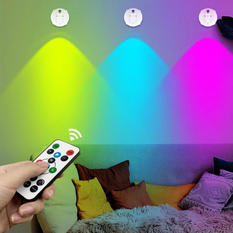 RGB projektionslampe med LED farveskift til væg og loft | Émeric
