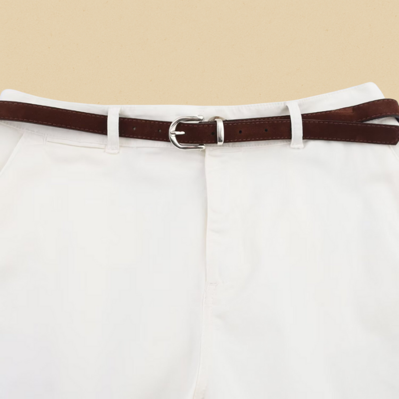 Dameshorts Løs Pasform Bælte Komfort | Freyla
