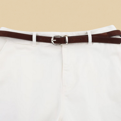 Dameshorts Løs Pasform Bælte Komfort | Freyla