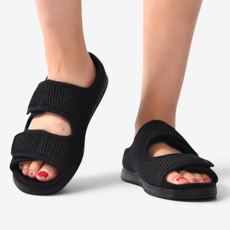 Slip-on sko med rund tå og flad hæl | Velmora