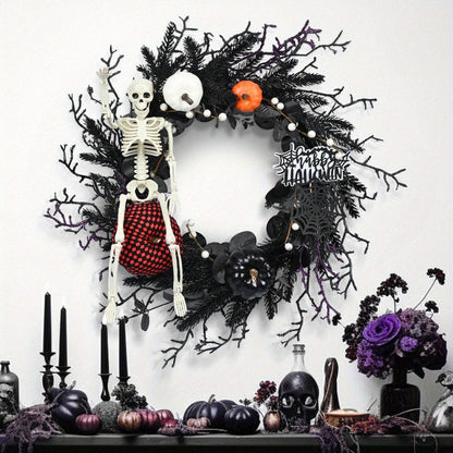 Halloween Krans Skelet Græskar Dekoration | SpookyRing