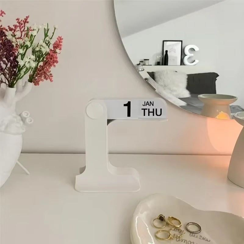 Skrivebordskalender med Justerbart Resin Design | Tempora