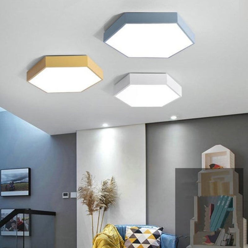 LED Loftlampe Hexagon Indendørs Aluminium | LumaHex