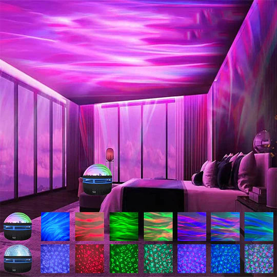 Bordlampe Nordlys Projektor Synkroniserer med Musik | Luminae