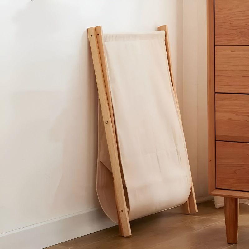 Opbevaringskurv med Sammenklappeligt Beige Design Elora