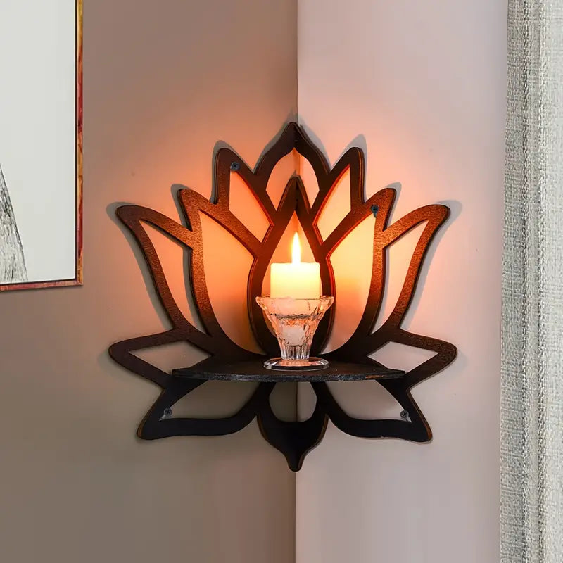 Svævehylde Lotus Vægmonteret Opbevaring | Floralis