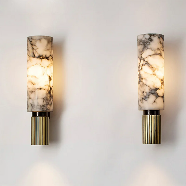 LED Væglampe Marmor Kobber Elegant Belysning | Ariana