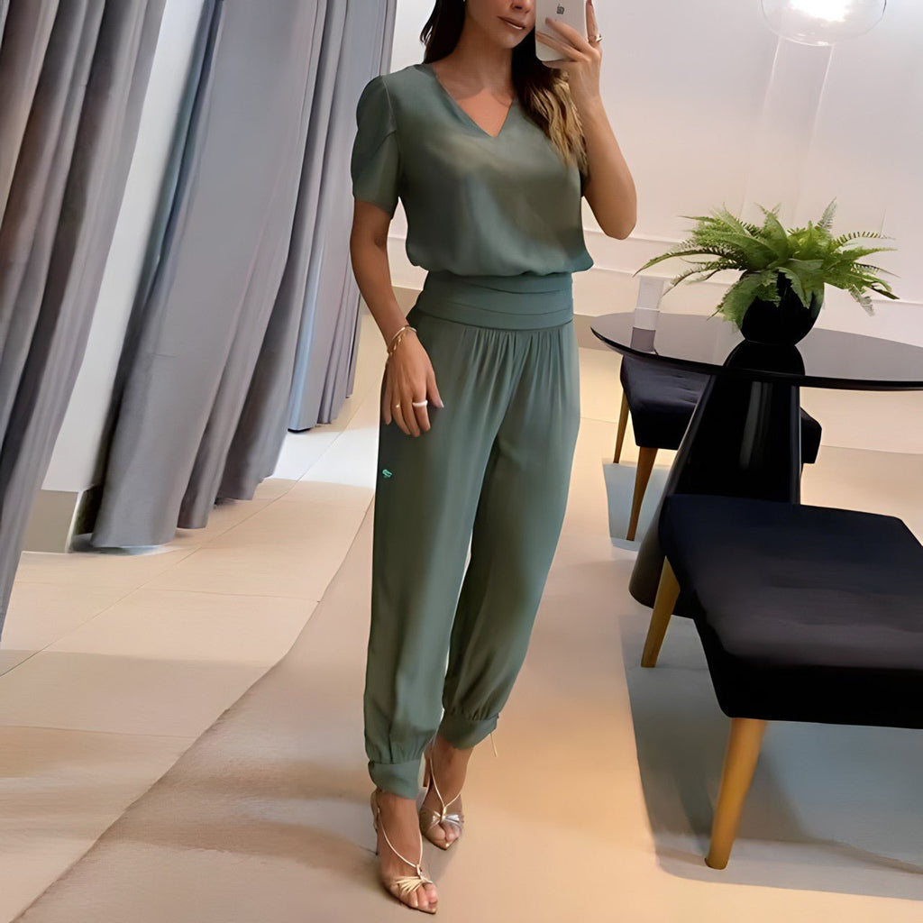 Bluse og Bukser Sæt Elegant Komfort Polyester | Velmora