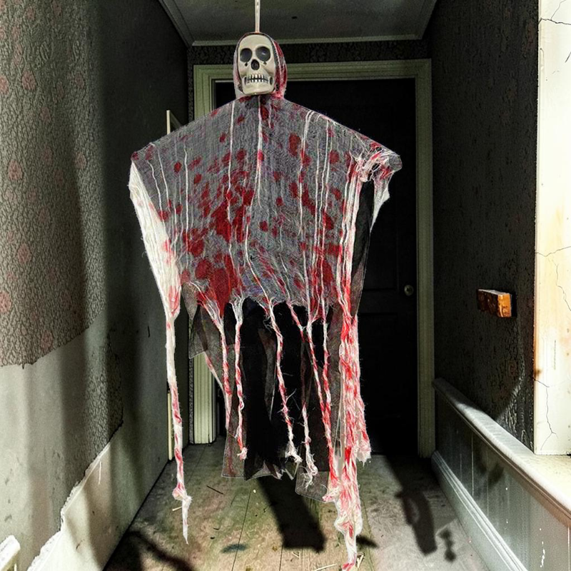 Halloween Hængedekoration Selvlysende Kraniespøgelse | GlowSpecter