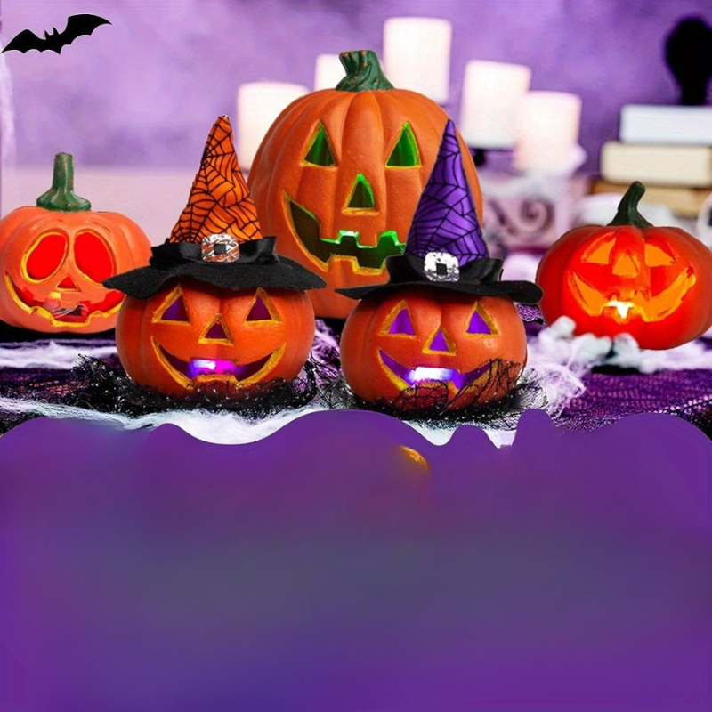 Græskar Dekorationssæt LED Batteridrevet Halloween | GlowPumpkin