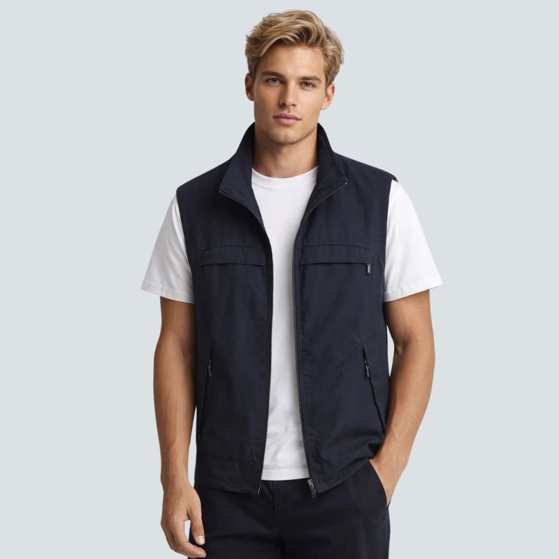 Herre Utilityvest Multifunktionel Lommer | Branton
