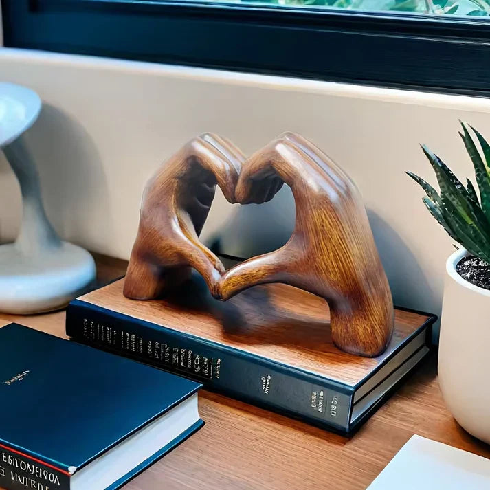 Hjerte Ornament Moderne Trædekoration | Amorza