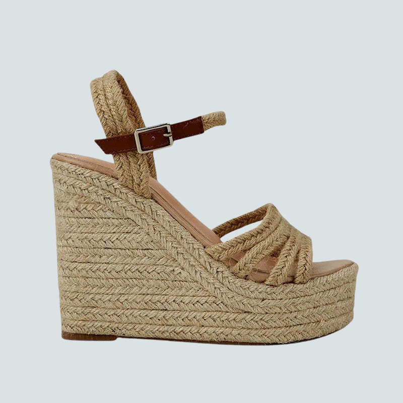 Sandaler Kilehæl Justerbar Komfort | Viresta