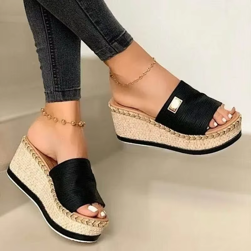 Sandaler Kilehæl Slip-On Komfort | Eirna