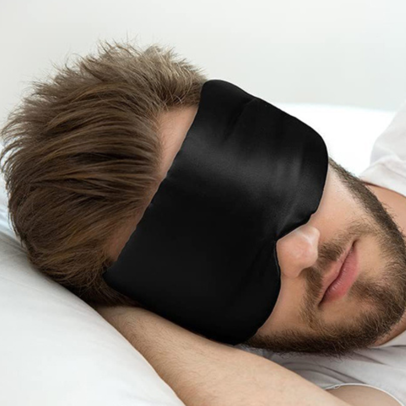 Blød sovemaske i polyester med justerbart bånd til søvn og rejser | Blanche