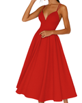 Midikjole Smalle Stropper Elegant Fest | Alvena