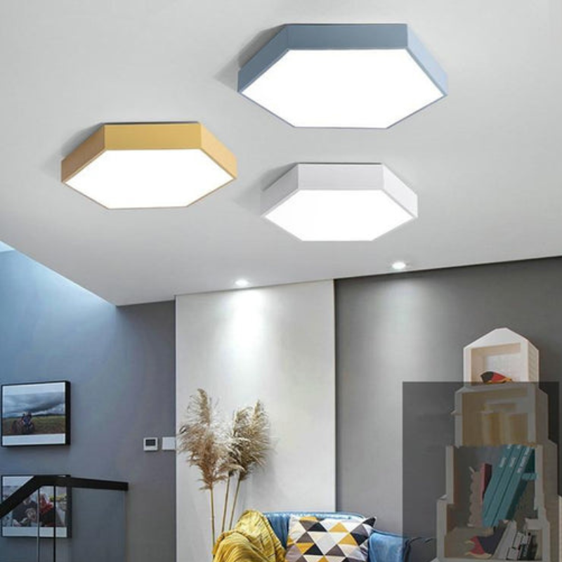 LED Loftlampe Hexagon Indendørs Aluminium | LumaHex