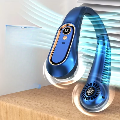 Halsbåren bladløs ventilator med USB-opladning | AirFlow