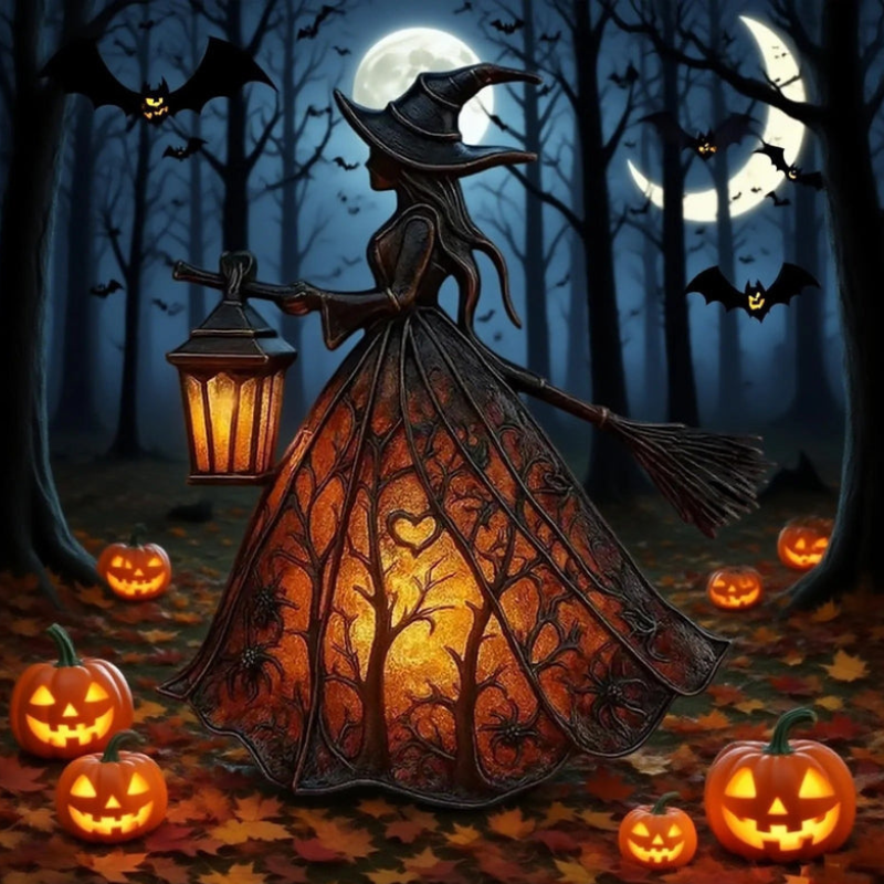 Hekselampe LED Halloween Dekoration | WitchGlow