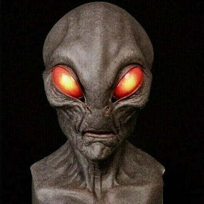 Alien Fuldhovedmaske Håndmalet Latex Cosplay Halloween | AstroMorph