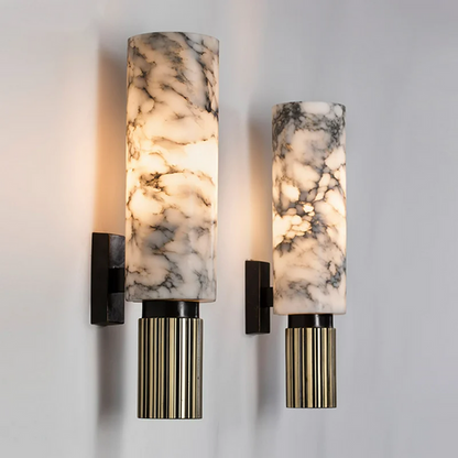 LED Væglampe Marmor Kobber Elegant Belysning | Ariana