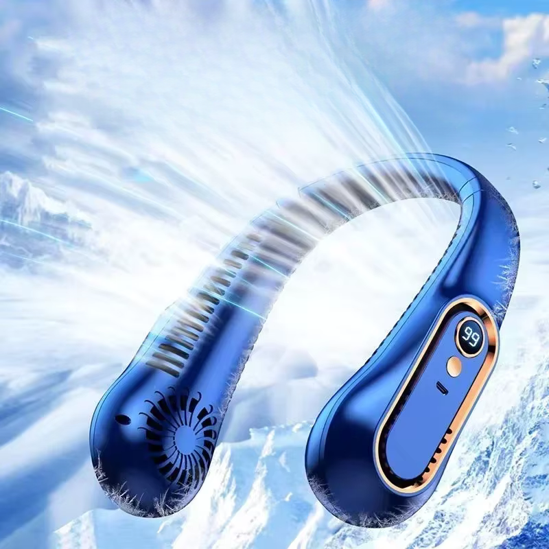 Halsbåren bladløs ventilator med USB-opladning | AirFlow