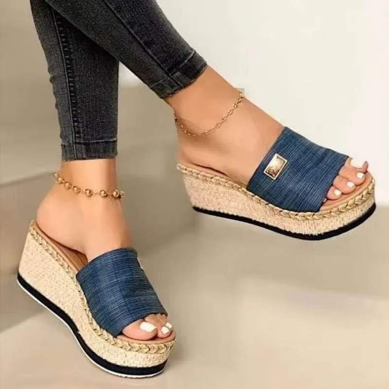 Sandaler Kilehæl Slip-On Komfort | Eirna