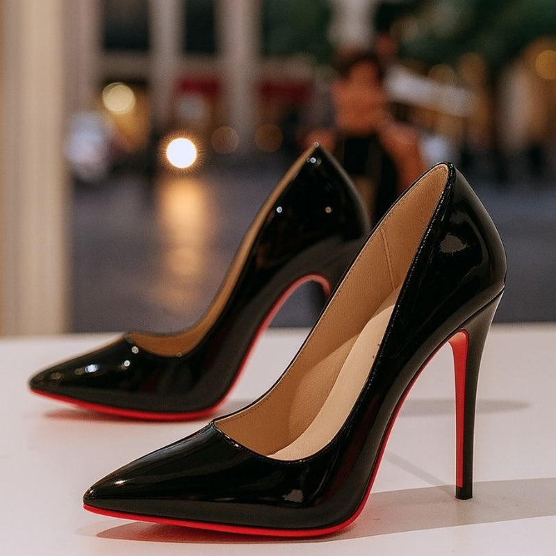 Pumps Spids Tå Høj Hæl Elegant | Mirela