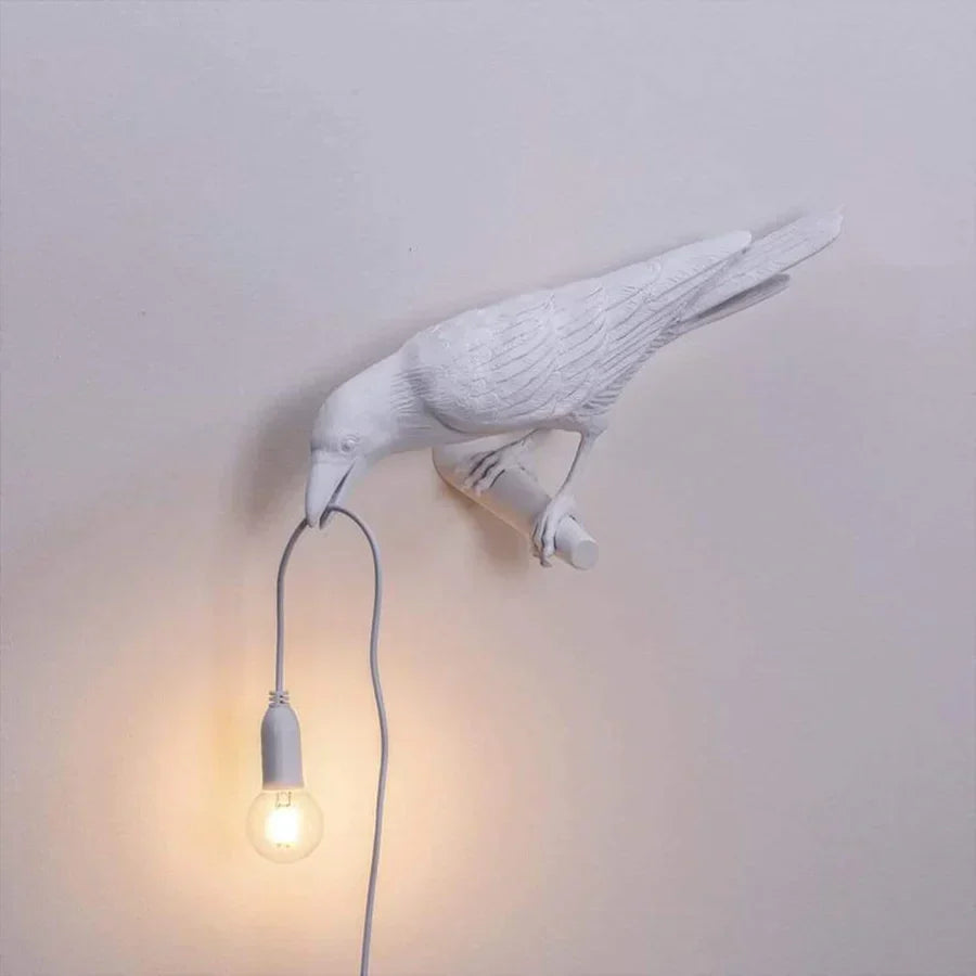 Bordlampe Ravnefigur Keramisk Design | Corvessa