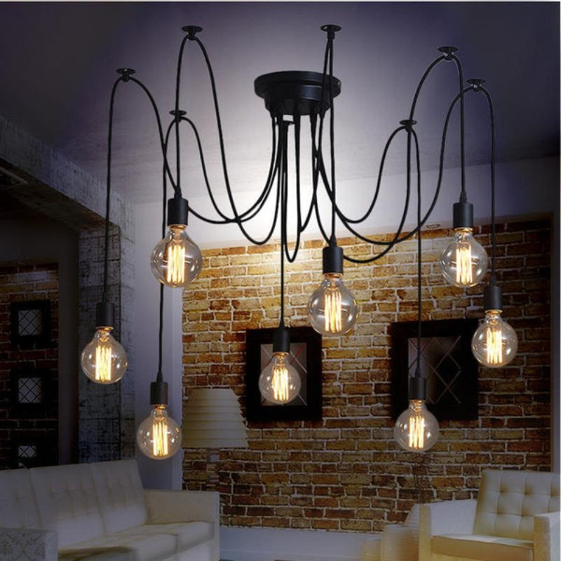 Multipendel Loftlampe Justerbart Multikabel Metal | FlexiBeam