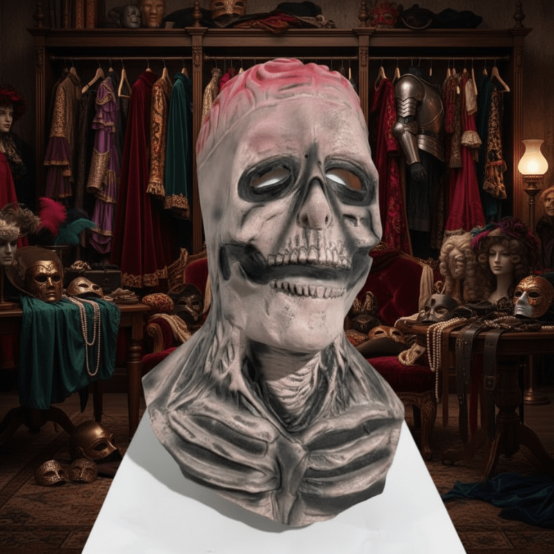 Halloween Skeletmaske Full-Face Latex Kostume | SkullForge