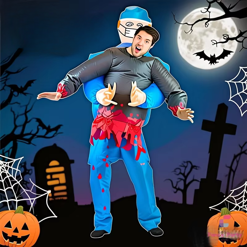 Oppusteligt Kirurgkostume Spøgelsesdesign Halloween | GhostMedic