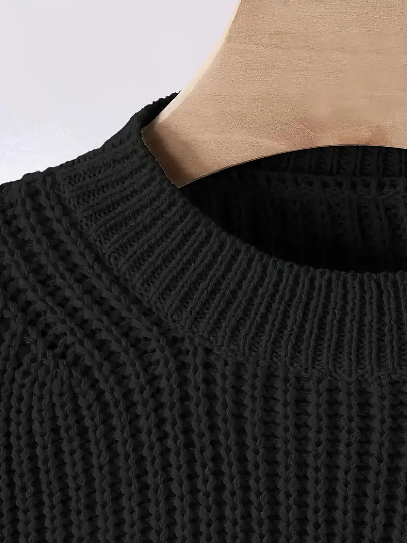 Striktrøje Cropped Blød Blouson Ærmer | Virela