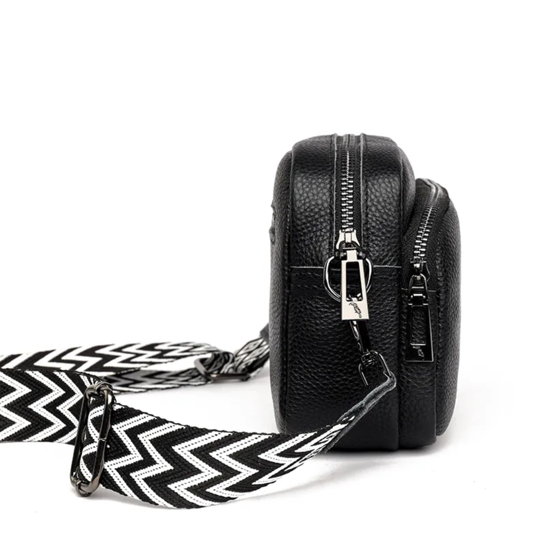 Messenger Taske Dame Ægte Læder Kompakt Crossbody Casual Hverdag Klassisk | Elettra