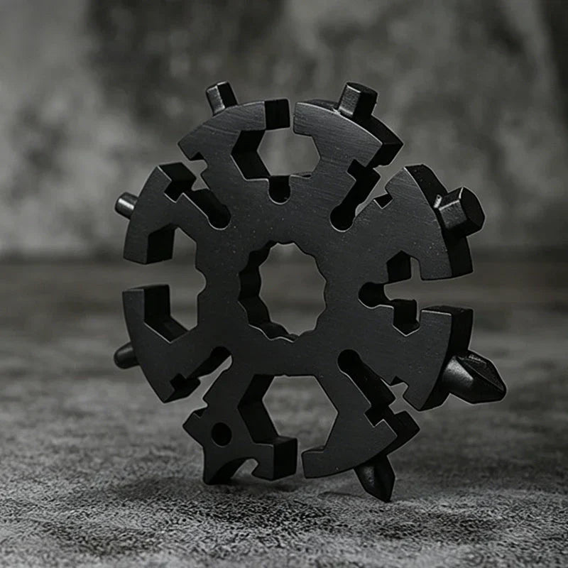 Kompakt 18-w-1 uniwersalny klucz z motywem płatka śniegu |ToolRing