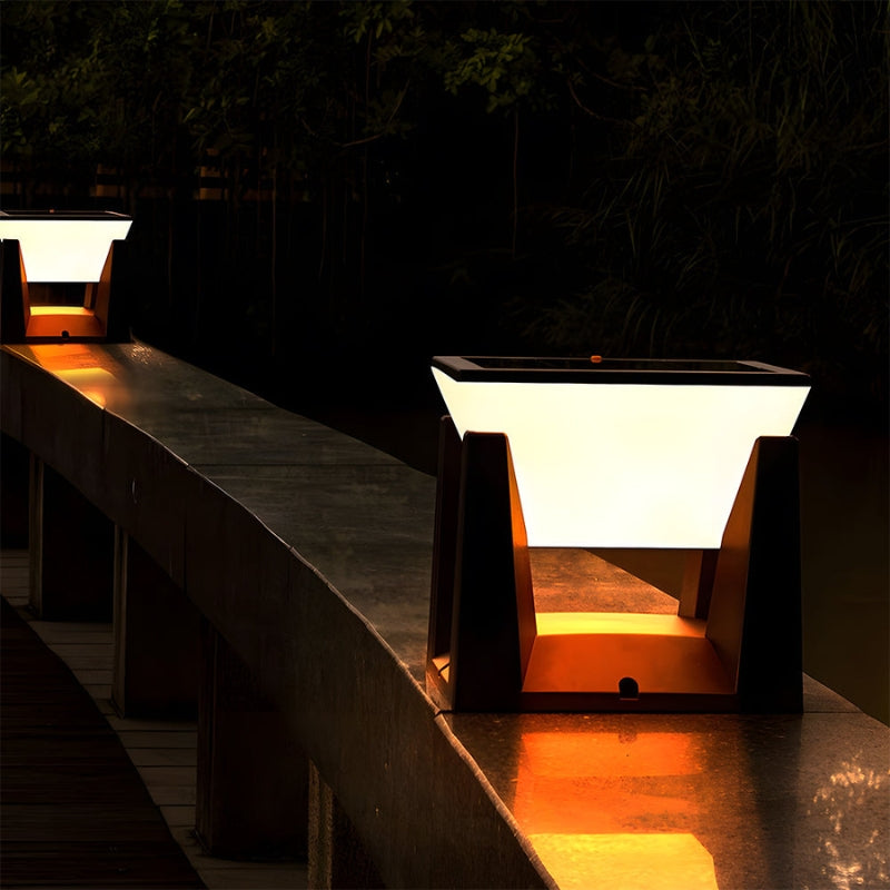 Solar Have Lampe Kubisk LED Udendørs Design | Cubero