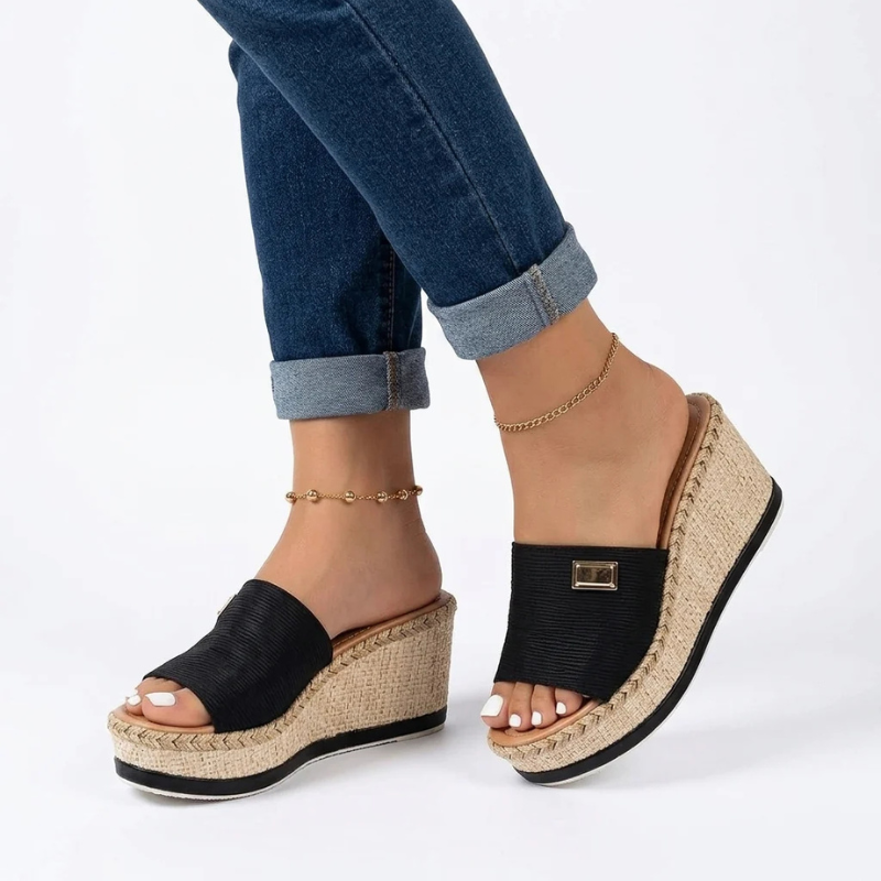 Sandaler Kilehæl Slip-On Komfort | Eirna