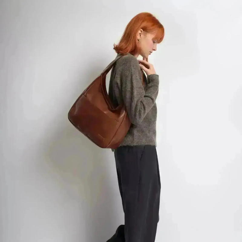 Skuldertaske multi rum PU organiseret daglig | Valeria