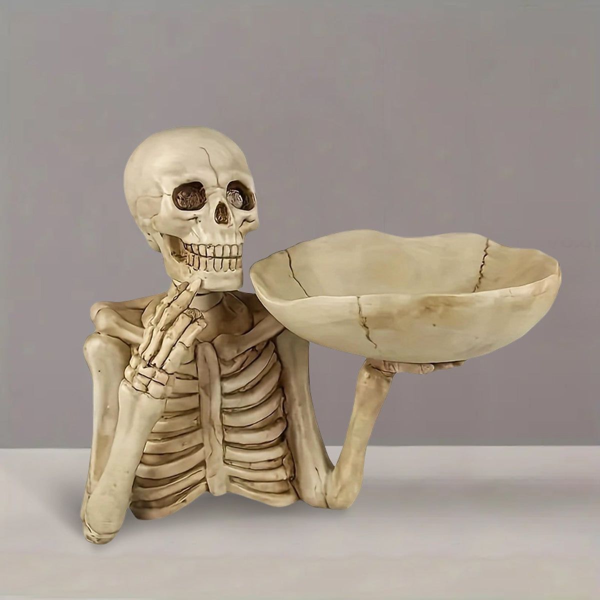 Uchwyt na miskę szkieletu Żywica Dekoracja Halloween | BoneServe