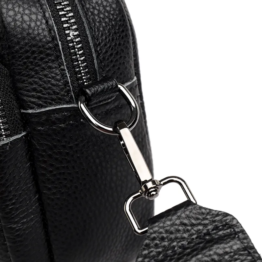 Messenger Taske Dame Ægte Læder Kompakt Crossbody Casual Hverdag Klassisk | Elettra