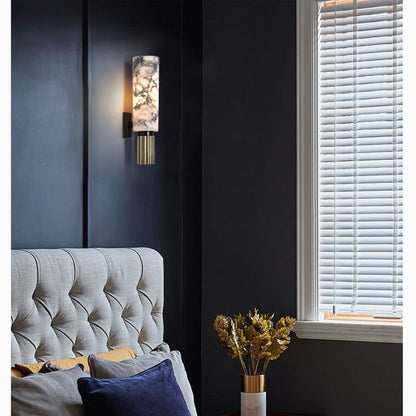 LED Væglampe Marmor Kobber Elegant Belysning | Ariana